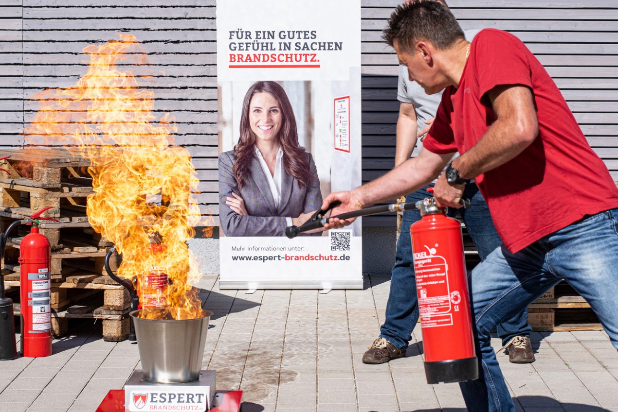 Feuerlöscher-Training