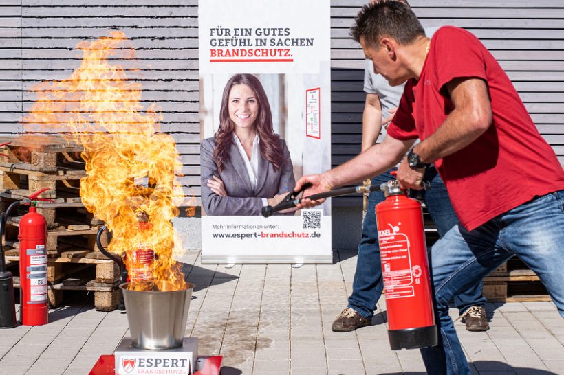 Feuerlöscher-Training